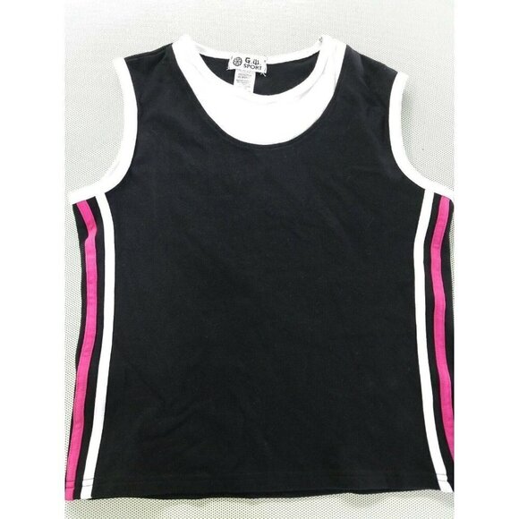G.W. Sport Women's  Tank Top size MEDIUM black,  b - Picture 1 of 5